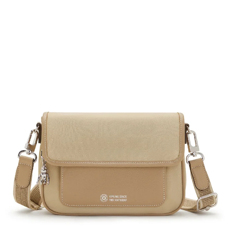 Absurdly Cheap Sale Kipling Inaki Natural Bge Mu Medium Crossbody Bag C2I3782-UB2