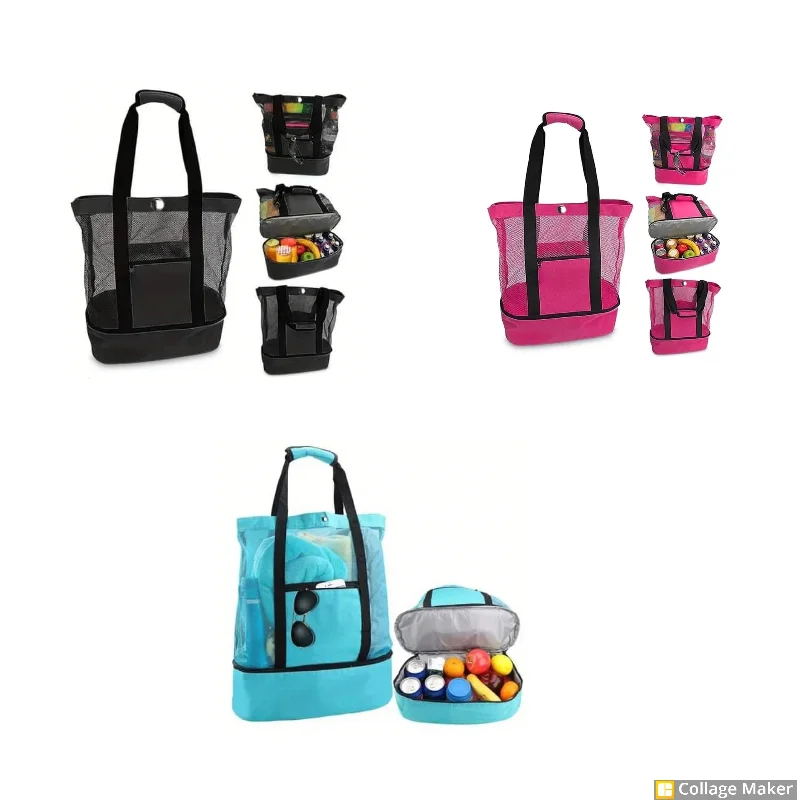 Clearance-Priced Bags Beach Tote w/Cooler - #7244-7246