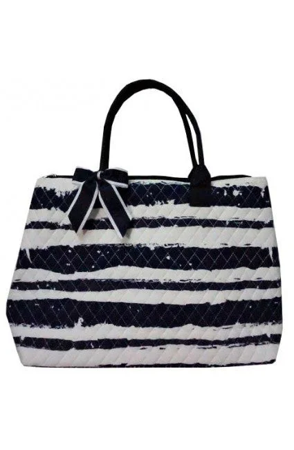 Trendy Threads Large Quilted Scribble Tote Bag