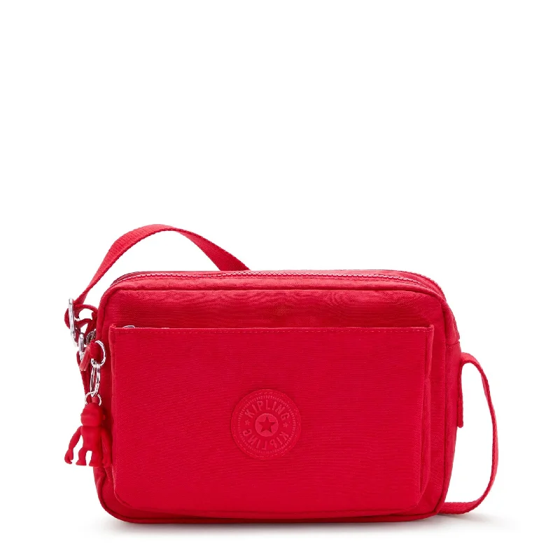Urban Elegance Deals Kipling Abanu M Red Rouge Medium Crossbody Bag C2I7076-Z33