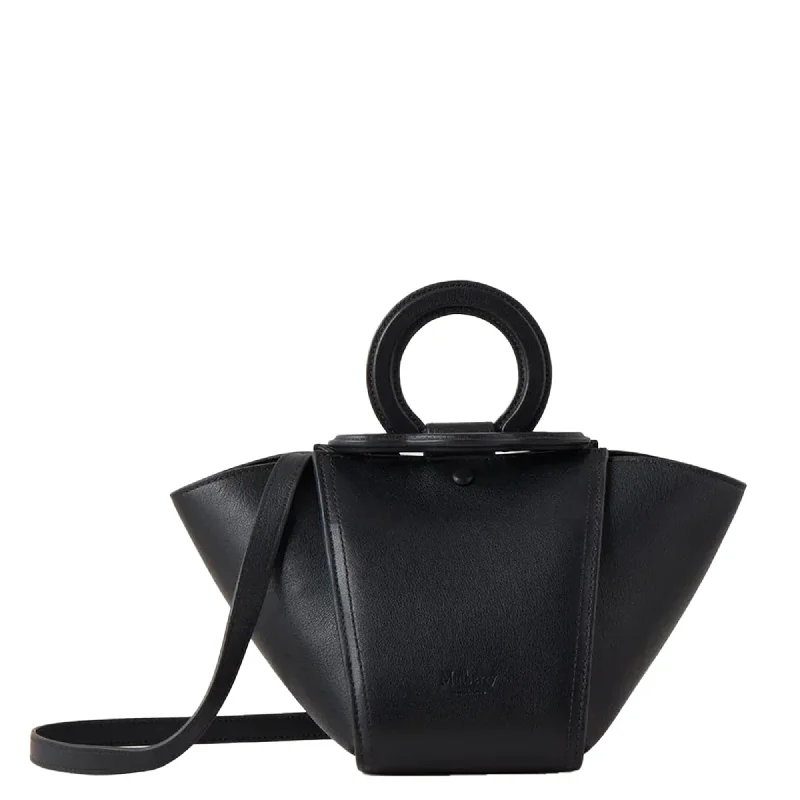 Limited Stock Mini Rider'S Top Handle Bag Silky Calf (Black)