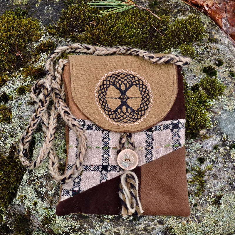 Trendy Bags Button Patch Purse~Earth Tones