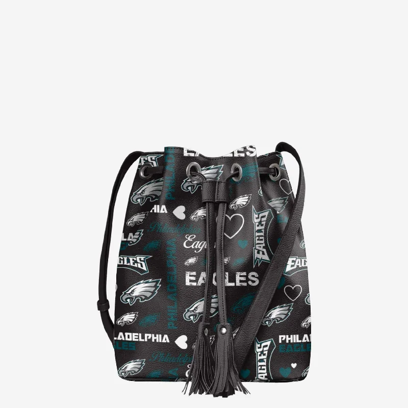Glamorous Bags For Evening Events And Parties Philadelphia Eagles Logo Love Cinch Purse Glamorous Bags For Evening Events And Parties Philadelphia Eagles Logo Love Cinch Purse