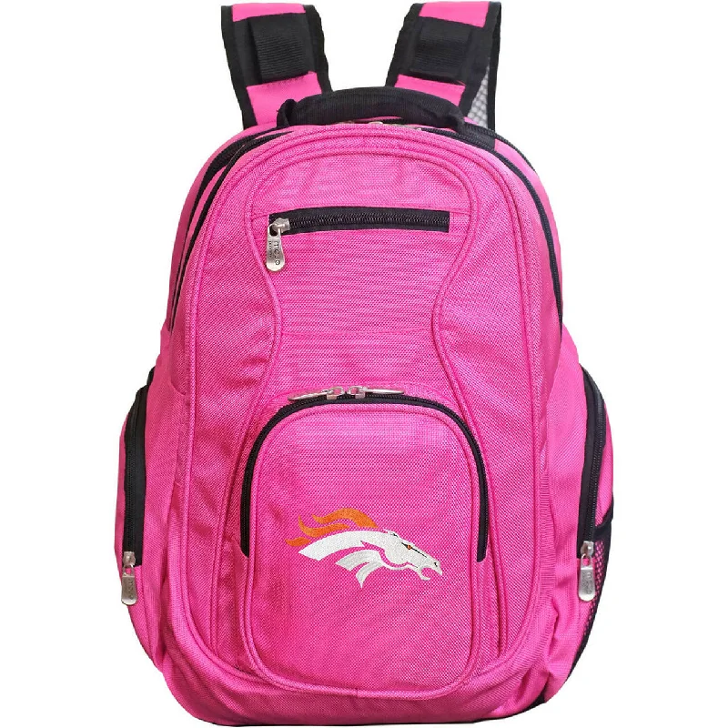 Everyday Bags For Work, School, Or Errands Broncos Backpack | Denver Broncos Laptop Backpack- Pink Everyday Bags For Work, School, Or Errands Broncos Backpack | Denver Broncos Laptop Backpack- Pink