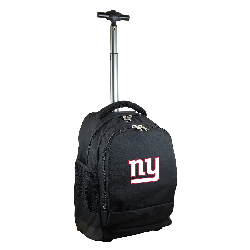 Uxury Designer Handbag Brands New York Giants Premium Wheeled Backpack in Black