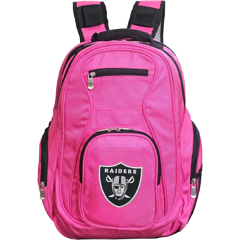Designer Bags For Luxury Collectors Raiders Backpack | Las Vegas Raiders Premium Laptop Backpack- Pink Designer Bags For Luxury Collectors Raiders Backpack | Las Vegas Raiders Premium Laptop Backpack- Pink