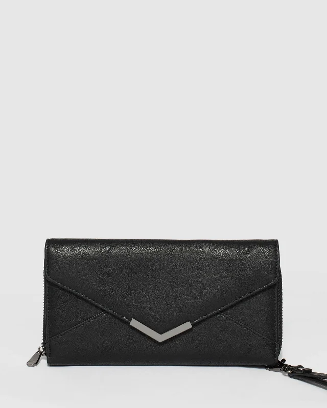 Stylish Bags For Fashion Bloggers With Promotions Black Ally Envelope Wallet