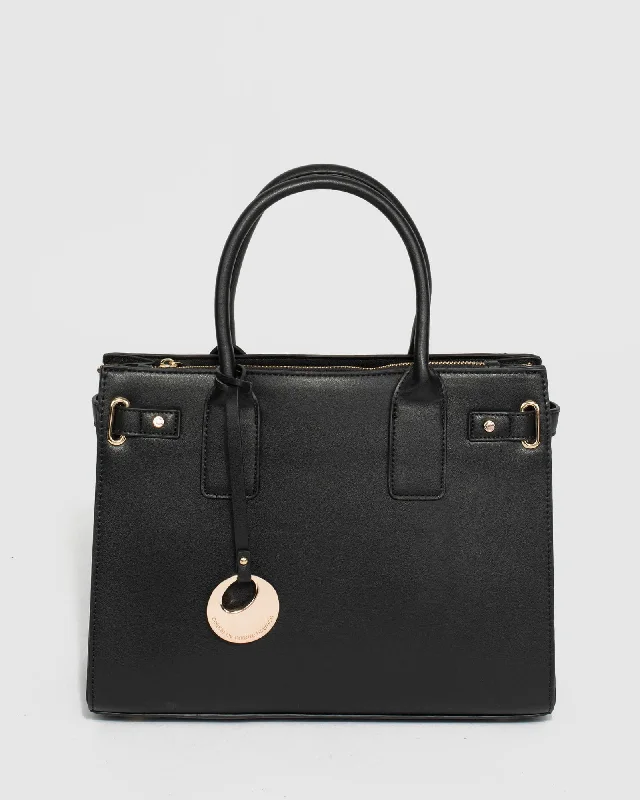 Retro Lovers Black Athena Disc Tote Bag