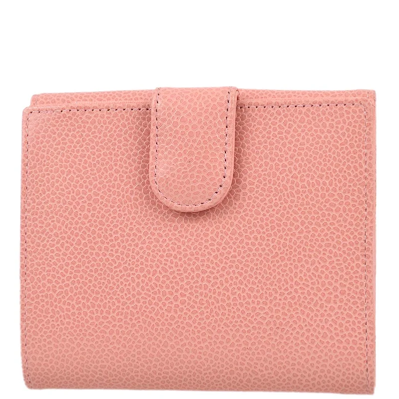 Party Bags For New Year's Eve And Special Occasions Chanel 2003-2004 Pink Caviar Timeless Bifold Wallet Party Bags For New Year's Eve And Special Occasions Chanel 2003-2004 Pink Caviar Timeless Bifold Wallet