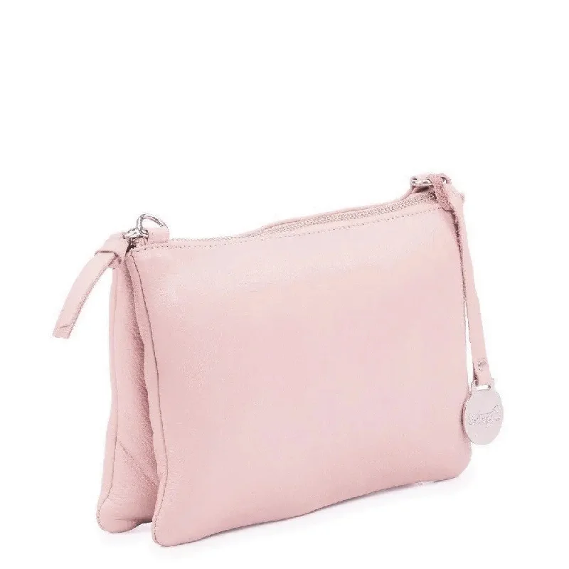 Modern And Limited-Time Offer Bags Style Camina i smuk støvet rosa. Super funktionel crossbody skuldertaske med tre indvendige hovedrum Modern And Limited-Time Offer Bags Style Camina i smuk støvet rosa. Super funktionel crossbody skuldertaske med tre indvendige hovedrum