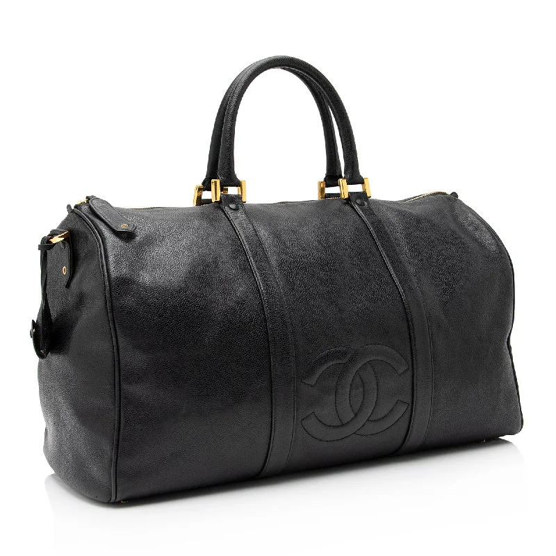 Bag Deals Chanel Vintage Caviar Leather Timeless CC Duffle Bag (SHF-8OA81f)
