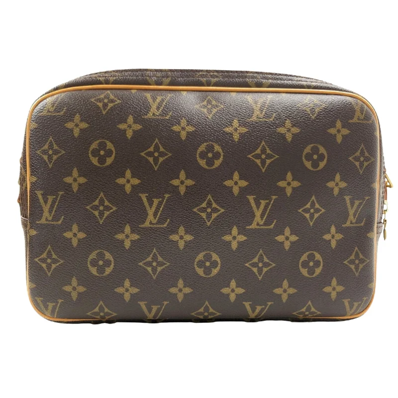 Festive Holiday Gift Bags Louis Vuitton Brown Canvas Reporter shoulder bag