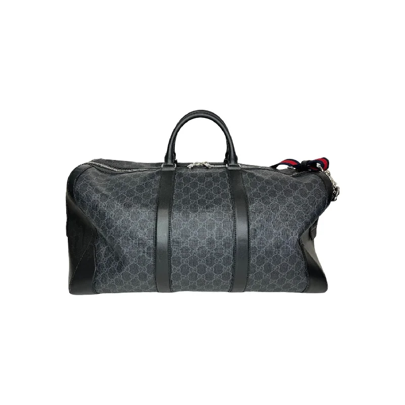 Affordable Bags For Budget Shoppers Gucci Black GG Supreme Duffle Bag