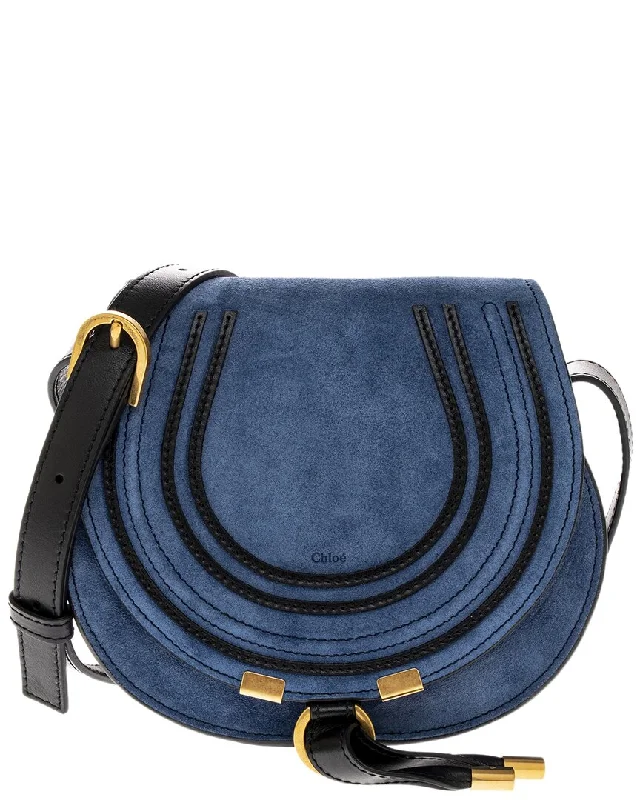 Bags For College Students On A Budget Chloé Marcie Small Bicolor Suede & Leather Saddle Bag Bags For College Students On A Budget Chloé Marcie Small Bicolor Suede & Leather Saddle Bag