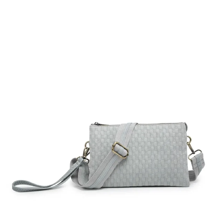Affordable Bags For Budget Shoppers Izzy Checkered Crossbody Bag In Grey