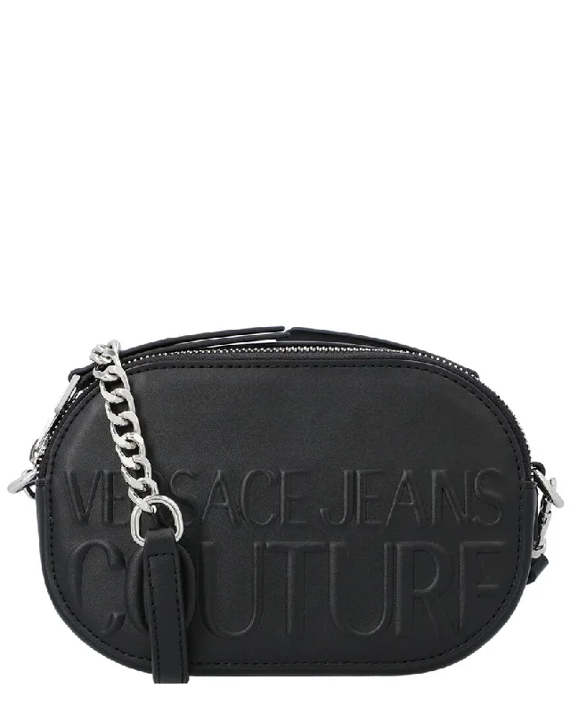 Minimalist Leather Bag For Modern Aesthetics Versace Jeans Couture Shoulder Bag